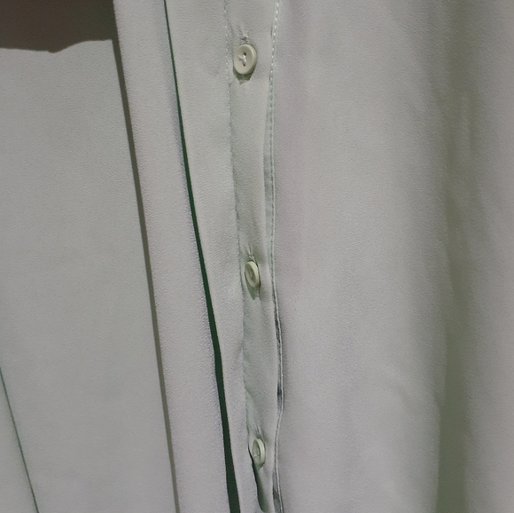 Gibson Latimer Women's Tank Blouse Green Flowy A-Line Size Medium - Picture 5 of 5